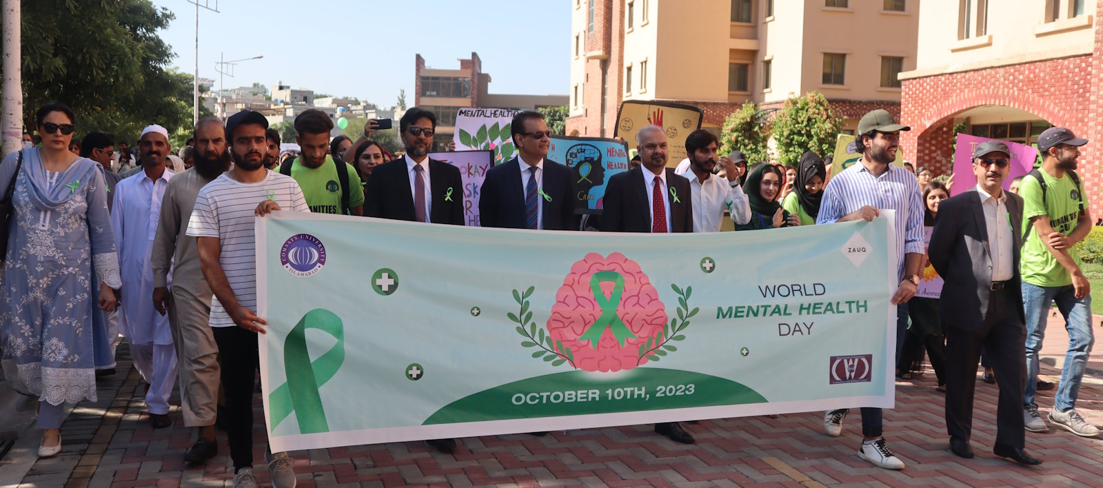 Mental health awareness walk, organized by Department of Humanities