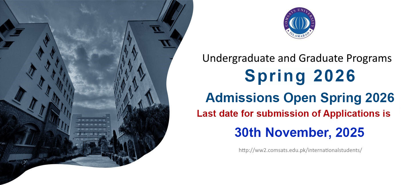 Admission Open Spring 2026