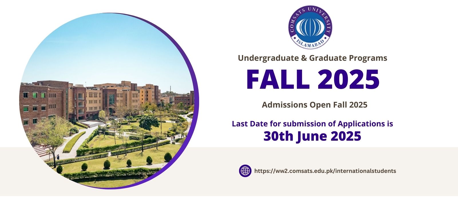 Admission Open Fall 2025