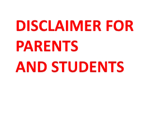 Clarification Regarding Off-Campus Activities and Unauthorized Societies