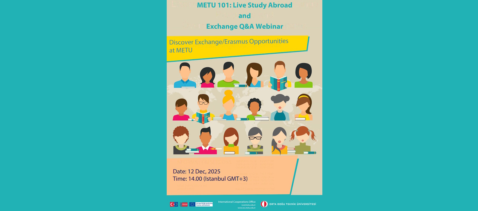 Join Our Live Webinar on Being an Erasmus/Exchange Student at METU!