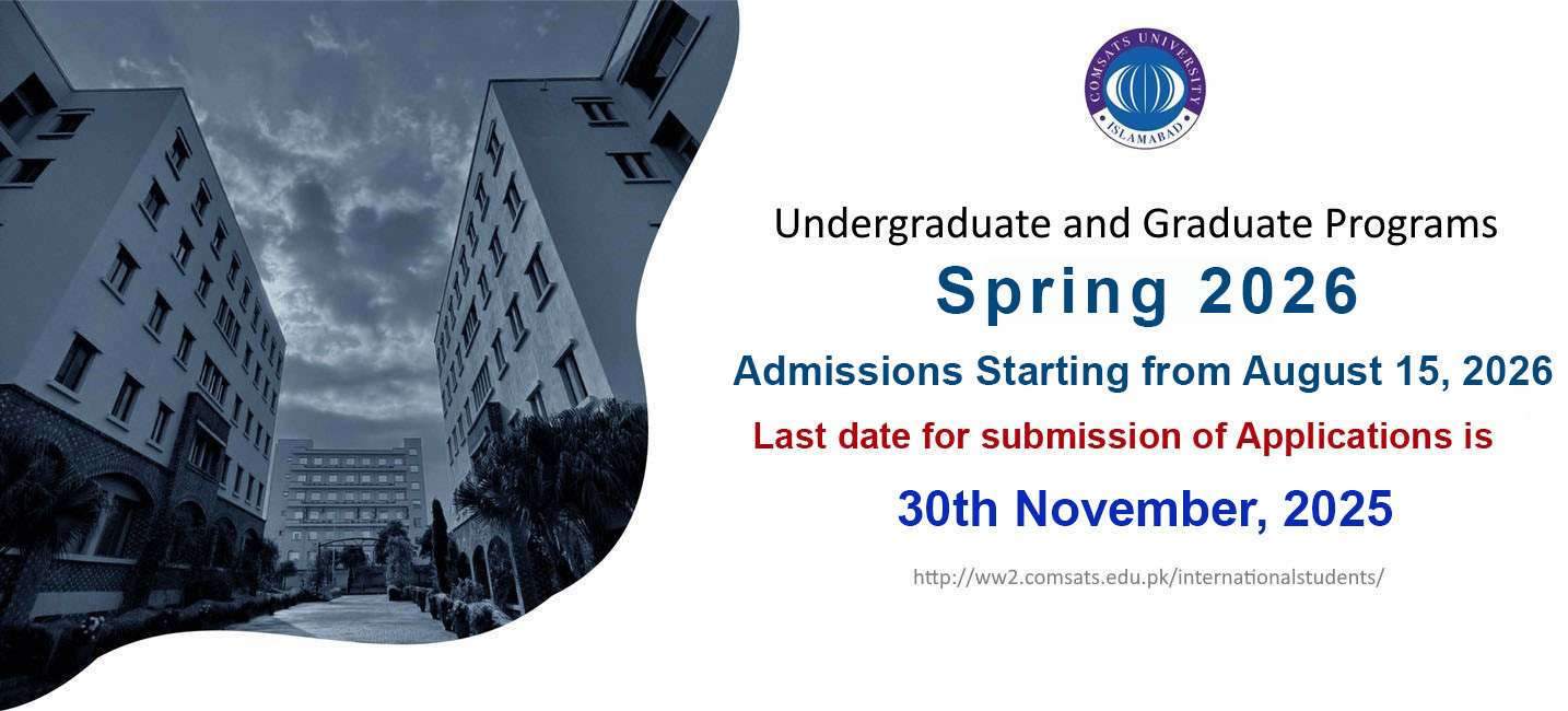 Admission Open Spring 2026